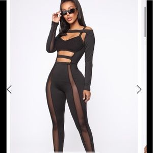 Fashion Nova "How I Handle That Mesh" Jumpsuit